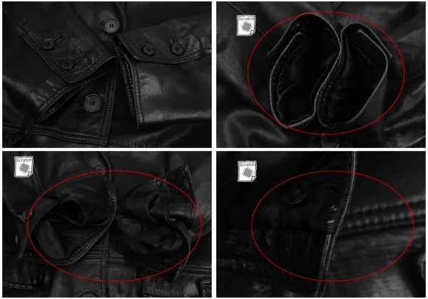 RUFFO Stitched Leather Tailored Jacket K-171482_009