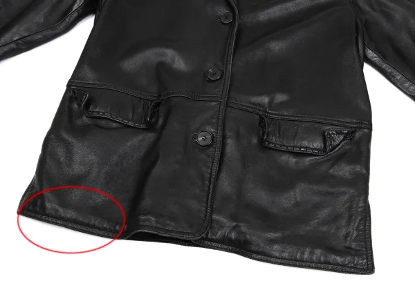 RUFFO Stitched Leather Tailored Jacket K-171482_010
