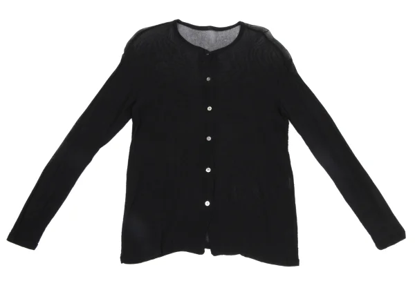 ISSEY MIYAKE PERMANENTE Sheer Collarless Cardigan K-171484_002
