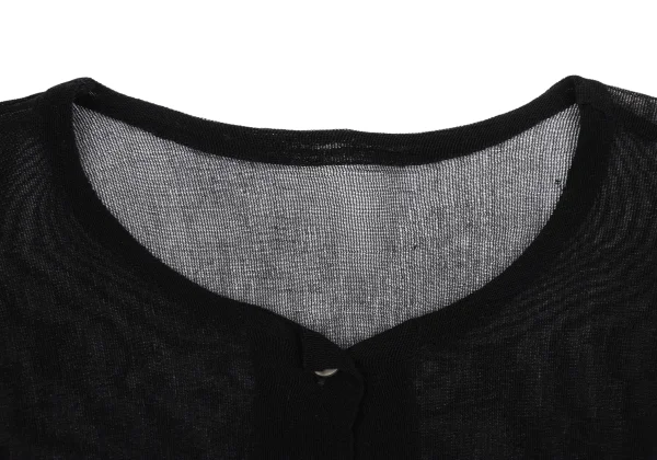 ISSEY MIYAKE PERMANENTE Sheer Collarless Cardigan K-171484_004