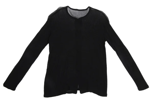 ISSEY MIYAKE PERMANENTE Sheer Collarless Cardigan K-171484_015
