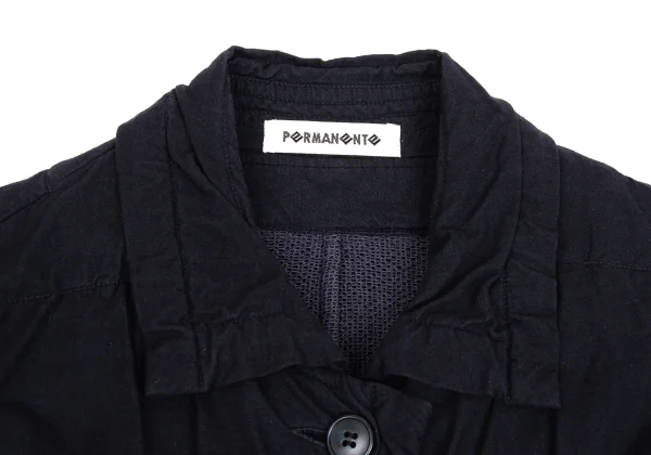 ISSEY MIYAKE PERMANENTE Dyed Cotton Shirred Waist Drawstring Jacket K-171485_006