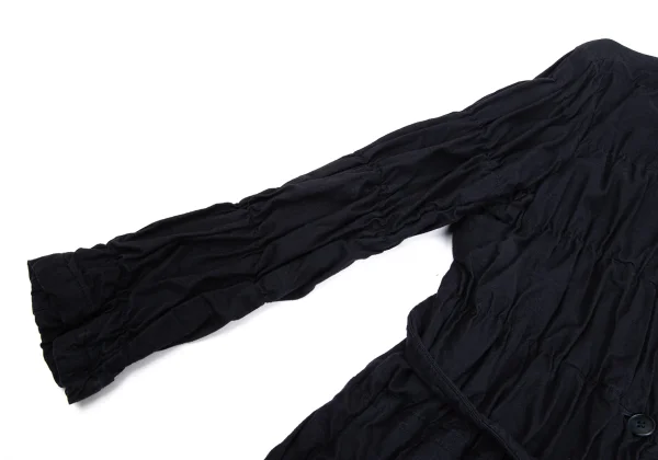 ISSEY MIYAKE PERMANENTE Dyed Cotton Shirred Waist Drawstring Jacket K-171485_009