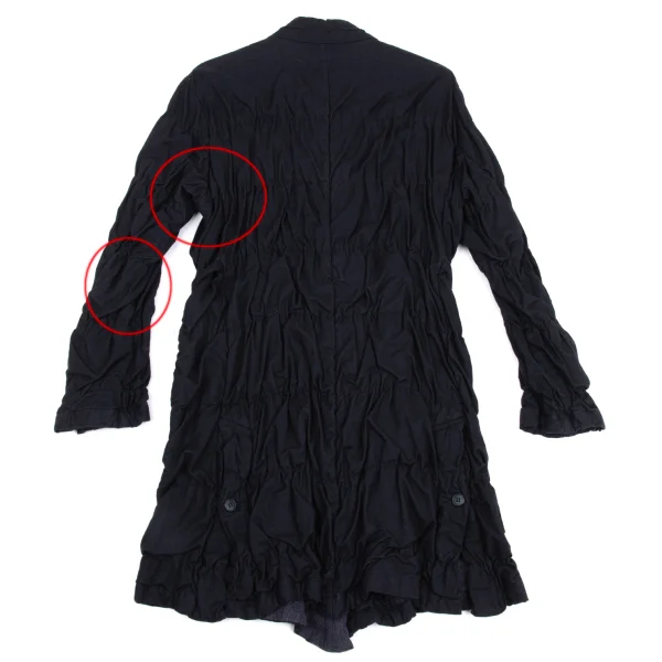 ISSEY MIYAKE PERMANENTE Dyed Cotton Shirred Waist Drawstring Jacket K-171485_015