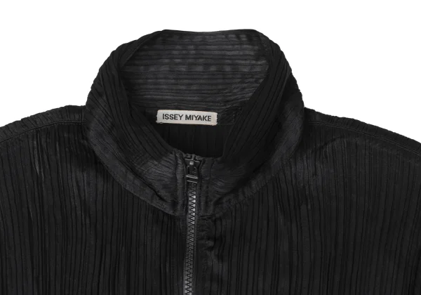 ISSEY MIYAKE Pleated Zip-Up Jacket K-171486_003