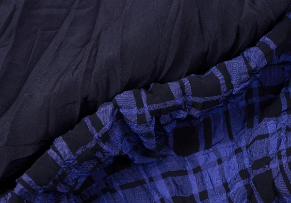 ISSEY MIYAKE Lining Checked Twist Pleats Reversible Jacket K-171487_015