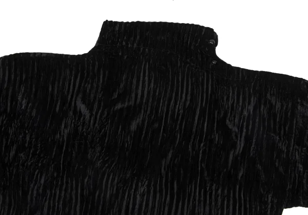 ISSEY MIYAKE Pletas Velour High-neck Top K-171488_003