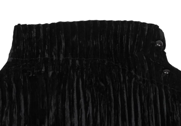 ISSEY MIYAKE Pletas Velour High-neck Top K-171488_004