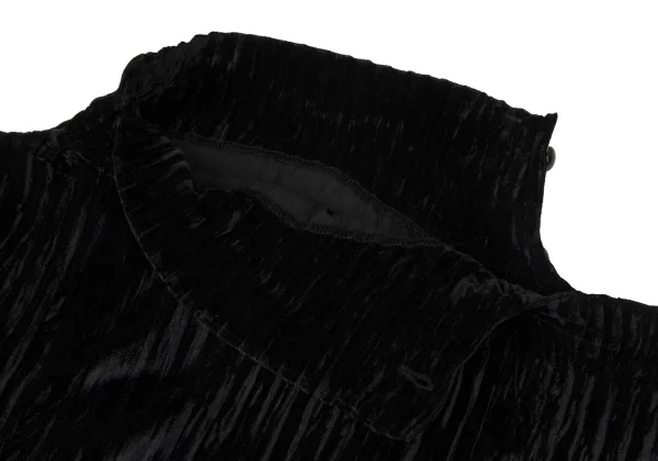 ISSEY MIYAKE Pletas Velour High-neck Top K-171488_006