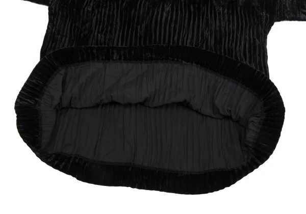 ISSEY MIYAKE Pletas Velour High-neck Top K-171488_010