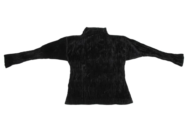 ISSEY MIYAKE Pletas Velour High-neck Top K-171488_011