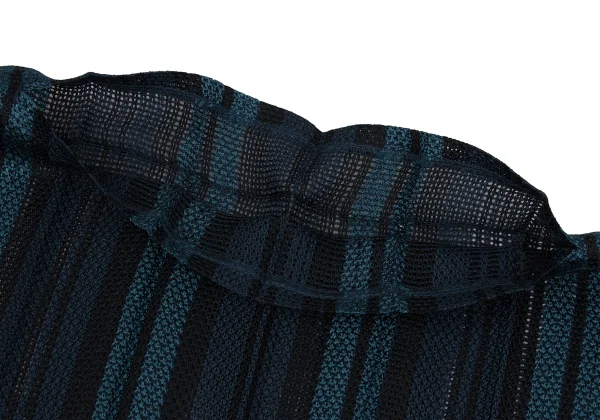 ISSEY MIYAKE me Pleats Striped Mesh Top K-171492_004