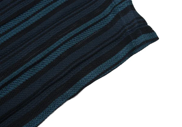 ISSEY MIYAKE me Pleats Striped Mesh Top K-171492_005