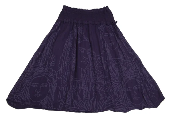 ISSEY MIYAKE me Dyed Cauliflower Switching Face Graphic Skirt K-171495_002