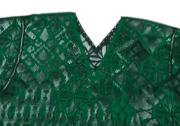 Unbranded Mesh Geometric V-neck Short Sleeve Top K-171496_003