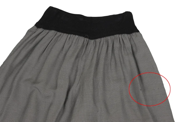 ISSEY SPORT Rayon Blend Waist Rib Wide Pants K-171497_002