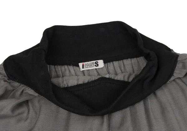 ISSEY SPORT Rayon Blend Waist Rib Wide Pants K-171497_005