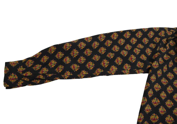Yves Saint Laurent×ALPHA CUBIC Tie-neck Floral Print Pullover Blouse K-171498_008