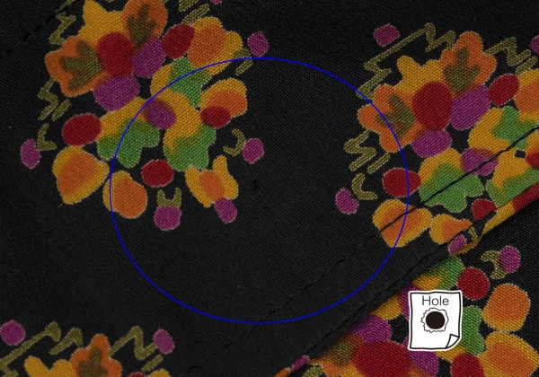 Yves Saint Laurent×ALPHA CUBIC Tie-neck Floral Print Pullover Blouse K-171498_010