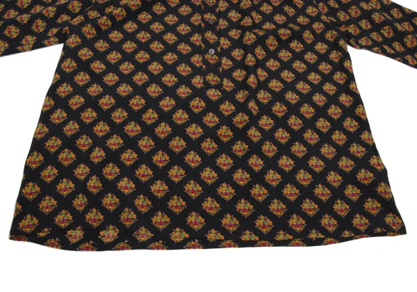 Yves Saint Laurent×ALPHA CUBIC Tie-neck Floral Print Pullover Blouse K-171498_011