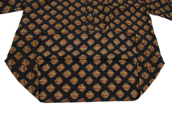 Yves Saint Laurent×ALPHA CUBIC Tie-neck Floral Print Pullover Blouse K-171498_012