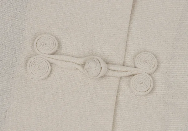 HIROKO BIS Poly Linen Wide Silhouette Chinese Short Sleeve Shirt K-171499_005