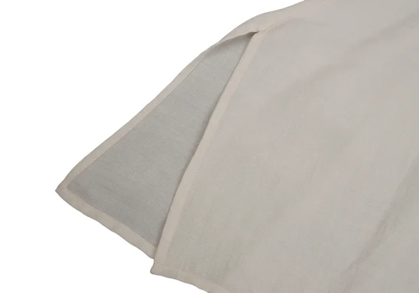 HIROKO BIS Poly Linen Wide Silhouette Chinese Short Sleeve Shirt K-171499_009