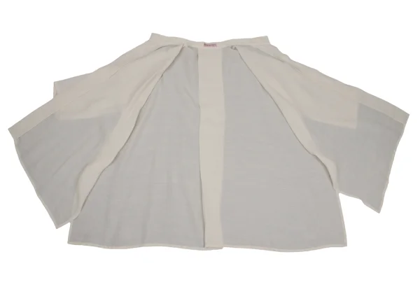 HIROKO BIS Poly Linen Wide Silhouette Chinese Short Sleeve Shirt K-171499_010