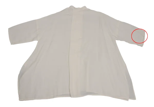 HIROKO BIS Poly Linen Wide Silhouette Chinese Short Sleeve Shirt K-171499_011