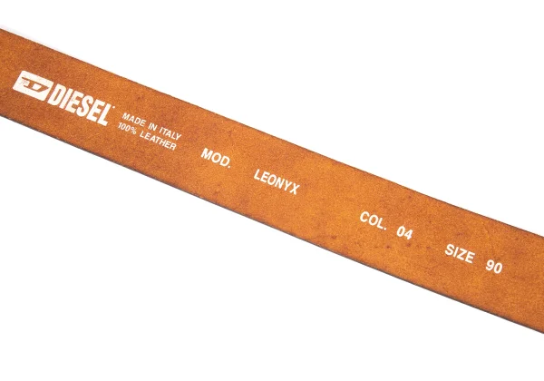 DIESEL Lion Buckle Leather Belt K-171502_011