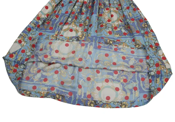 COMME des GARCONS Cardigan Docking Scarf Print Dress K-171504_012