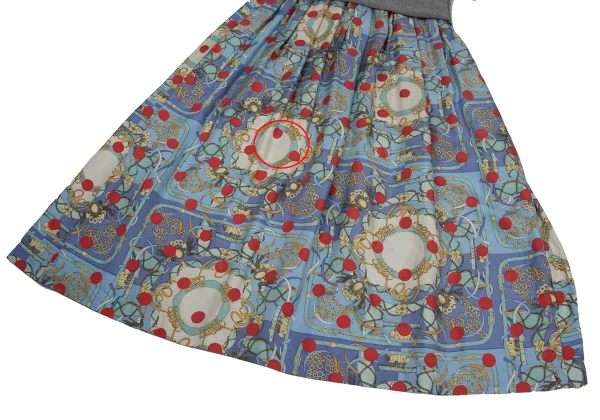 COMME des GARCONS Cardigan Docking Scarf Print Dress K-171504_015