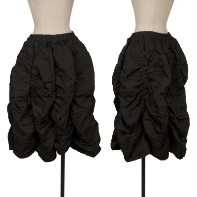 COMME des GARCONS Heart Jacquard Shirred Balloon Skirt