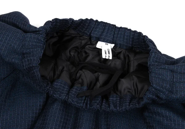 COMME des GARCONS Padded Quilted Wool Check Skirt K-171506_005