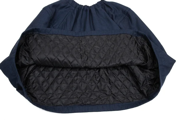 COMME des GARCONS Padded Quilted Wool Check Skirt K-171506_008