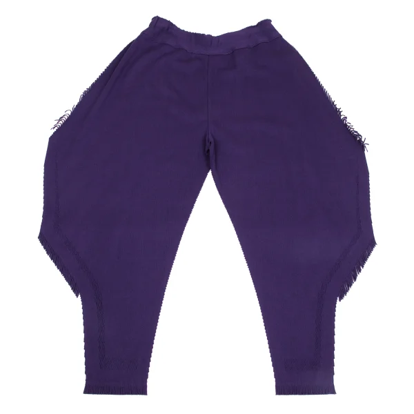 ISSEY MIYAKE A-POC INSIDE Cutting Fringe Knit Pants Purple 2 K-171513_001