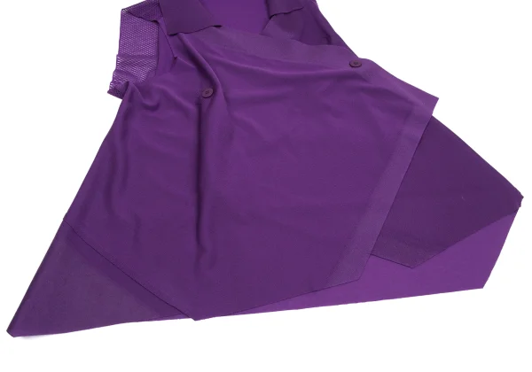 ISSEY MIYAKE 132 5. Mesh Switching Sleeveless Top K-171514_007