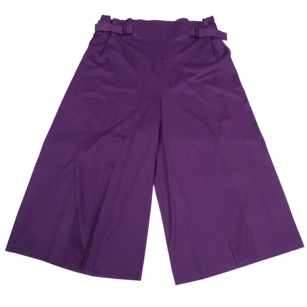 ISSEY MIYAKE 132 5. Side Mesh Switching Belted Pants Purple 3 K-171515_001