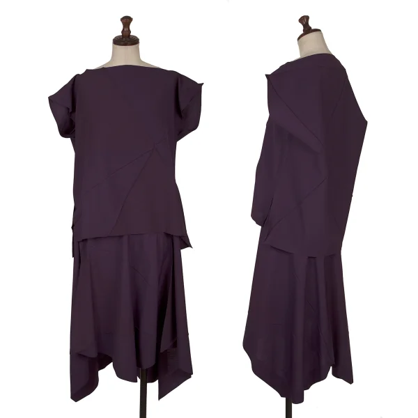 ISSEY MIYAKE 132 5. Poly Wool 2D Pleats Belted Skirt K-171517_014