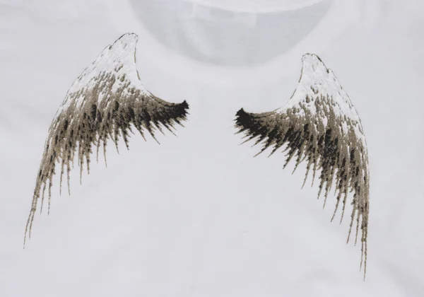Yohji Yamamoto POUR HOMME Feather Print T Shirt K-171519_002