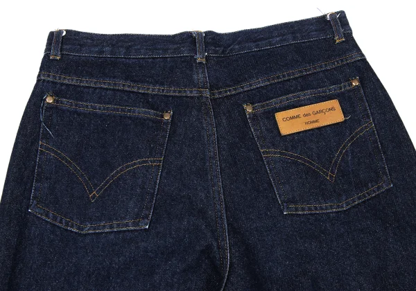 COMME des GARCONS HOMME Logo Leather Patch Jeans K-171520_009