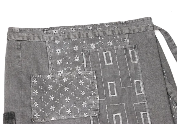 tricot COMME des GARCONS Dyed Patchwork Wrap Skirt K-171522_003