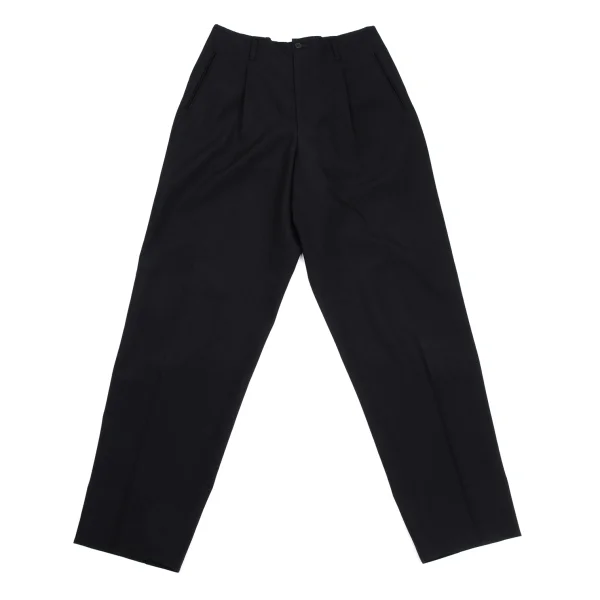 ジャンポールゴルチエ オムJean Paul GAULTIER HOMME ウールタックパンツ 紺48 K-171524_001