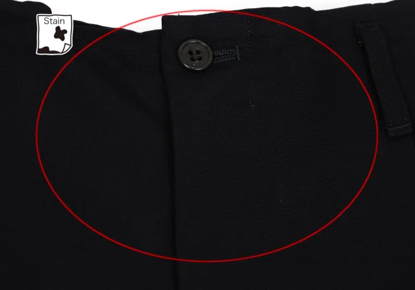 ジャンポールゴルチエ オムJean Paul GAULTIER HOMME ウールタックパンツ 紺48 K-171524_003