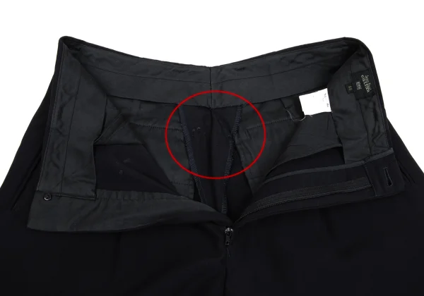 ジャンポールゴルチエ オムJean Paul GAULTIER HOMME ウールタックパンツ 紺48 K-171524_009