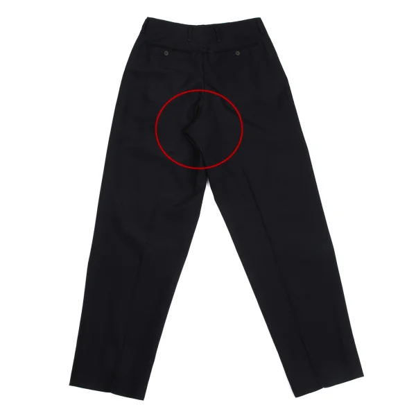ジャンポールゴルチエ オムJean Paul GAULTIER HOMME ウールタックパンツ 紺48 K-171524_013
