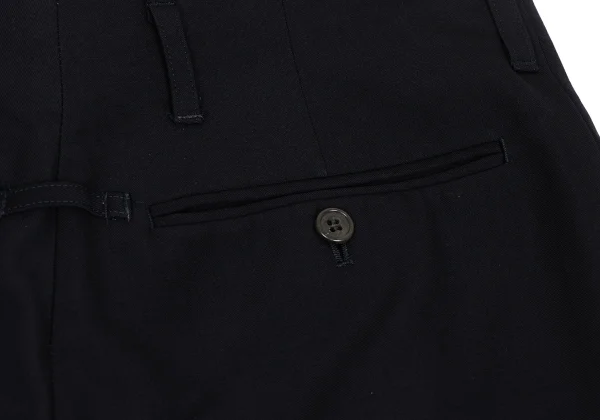 ジャンポールゴルチエ オムJean Paul GAULTIER HOMME ウールタックパンツ 紺48 K-171524_016