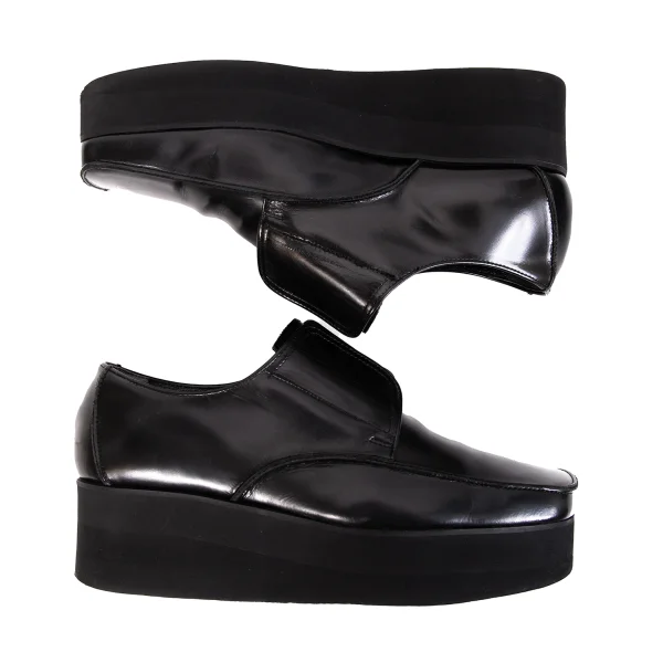 Y's Square Toe Platform Leather Shoes K-171527_003