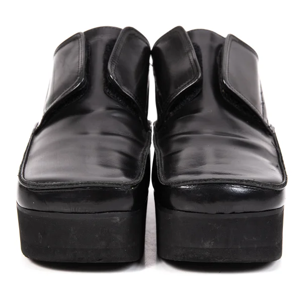 Y's Square Toe Platform Leather Shoes K-171527_004