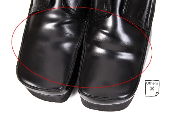 Y's Square Toe Platform Leather Shoes K-171527_005